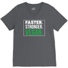 faster stronger vegan V-Neck Tee