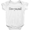 i love you mail Baby Bodysuit
