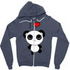 i love panda Zipper Hoodie