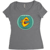 angry goldfish cartoon Women's Triblend Scoop T-shirt