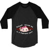 February Peeking Out Asian Baby Girl 3/4 Sleeve Shirt