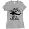 New Mommy 2018 Rokie Dept. Ladies Fitted T-Shirt