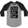 control alt delete 3/4 Sleeve Shirt