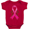 breast cancer pink ribbon Baby Bodysuit