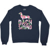 dachshund floral Crewneck Sweatshirt