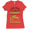 I Don't Need Therapy Just to Do Horseriding Ladies Fitted T-Shirt