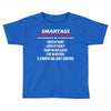 Smartass February Girl Toddler T-shirt