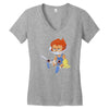 lion ow Women's V-Neck T-Shirt