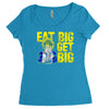 eat big get big Women's Triblend Scoop T-shirt