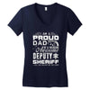 proud dad 3 Women's V-Neck T-Shirt