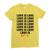 Love Is Love Ladies Fitted T-Shirt