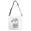 born to die, world a fuck Adjustable Strap Totes