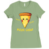 pizza chew! Ladies Fitted T-Shirt