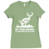 buck wear food poops Ladies Fitted T-Shirt