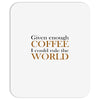 given enough coffee Mousepad