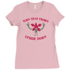 turn that frown upside down Ladies Fitted T-Shirt