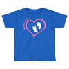 Baby Girl with Heart Any Name Customized Toddler T-shirt