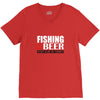 fishing and beer V-Neck Tee