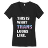 This is What Trans Looks Like Women's V-Neck T-Shirt