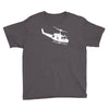 design uh 1h helicopter hubschrauber us army irak krieg war vietnam Youth Tee