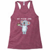 my puns are Racerback Tank