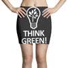 think green Mini Skirts