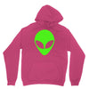 uomo alieno ufo stampa verde fluo divertente mitiche Unisex Hoodie