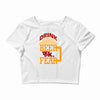 drink beer fuck fear Crop Top