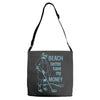 baech better have my money Adjustable Strap Totes