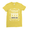 vintage made in 1999 perfectly aged a living legend Ladies Fitted T-Shirt