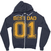 1 best dad Zipper Hoodie