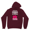 Donna And Dynamos White Letter Unisex Hoodie