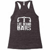 life behind bars cycling Racerback Tank