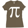 pi symbol Ladies Fitted T-Shirt
