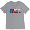 usa 3 V-Neck Tee