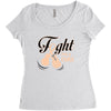 Fight For a Cure Uterine Cancer Awareness Women's Triblend Scoop T-shirt