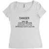 coffee my be hostile before morning Women's Triblend Scoop T-shirt