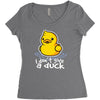 i don't give a duck Women's Triblend Scoop T-shirt