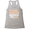 Uterine Cancer Awareness I Wear Peach For Some Special To Me Racerback Tank