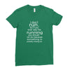 i don't run Ladies Fitted T-Shirt