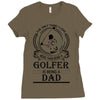 Golfer Dad Ladies Fitted T-Shirt