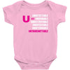 U=U Undetectable = Untransmittable Baby Onesie