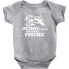 buddy f&auml;ngt nur gro&szlig;e fische funny Baby Onesie