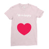 We're Hungry with Heart Ladies Fitted T-Shirt