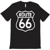 route 66 stampa bianca starda america sport T-Shirt