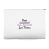 Dear Parents Tag You're It Love Teachers Women's Accessory Pouches