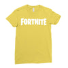 Fortnite video game logo Ladies Fitted T-Shirt