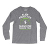 alien abductee survivor tour ufo nerd geek comic funny Long Sleeve Shirts