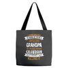Super Cool Grandpa Of A Freaking Awesome Grandson Tote Bags