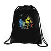 friendly beasts Drawstring Bags